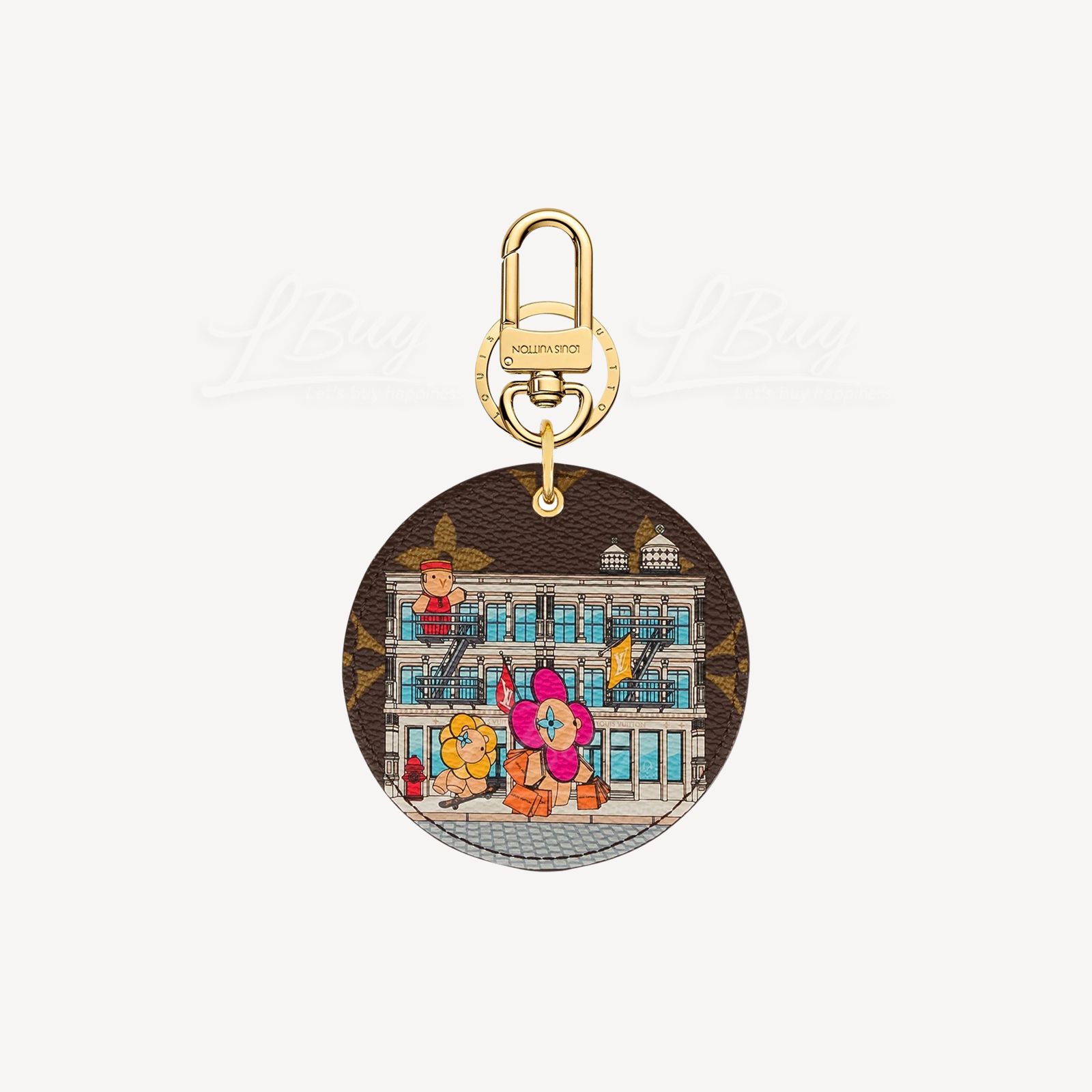 LV Illustre Xmas New York 吉祥物Vivienne手袋吊饰兼钥匙扣 M00873