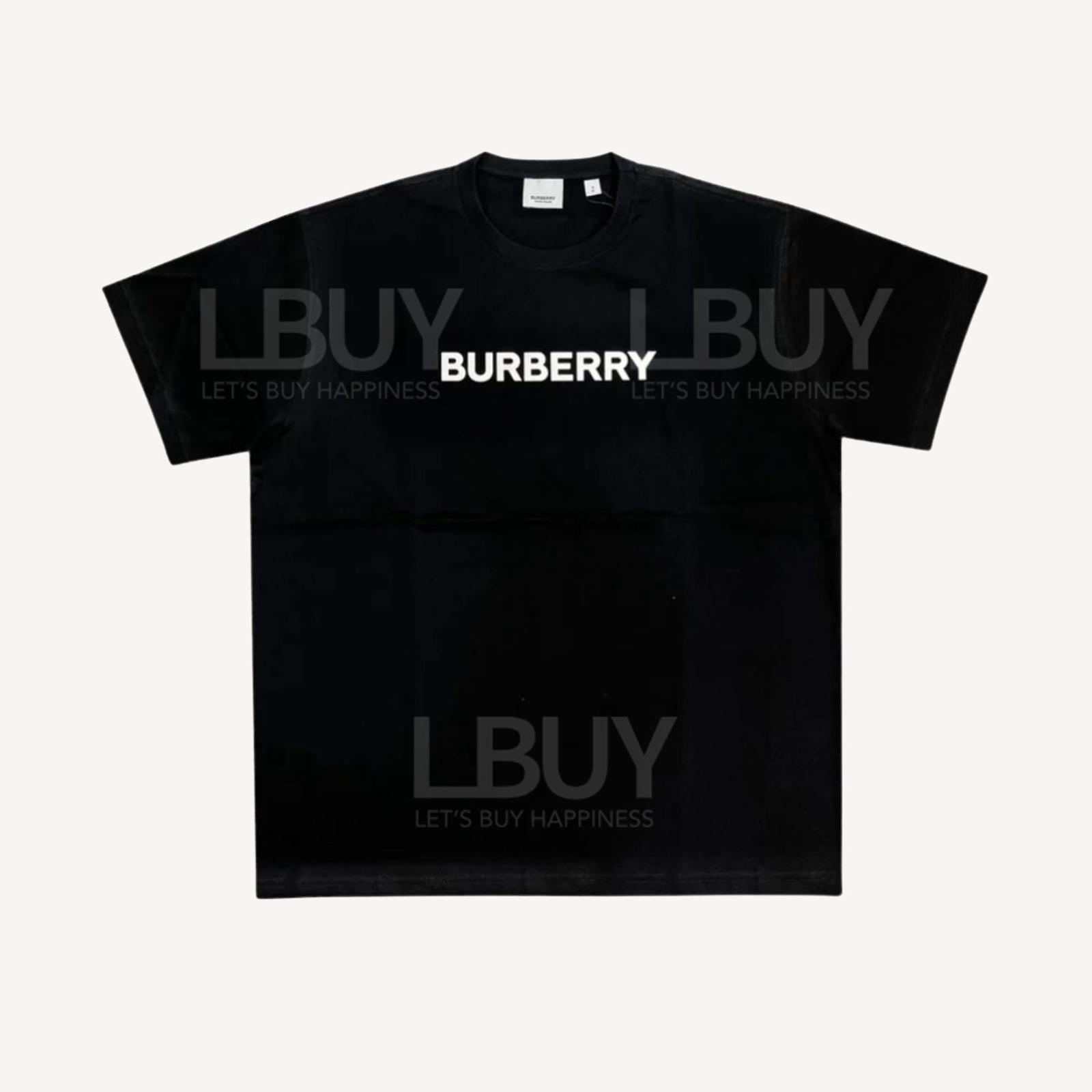 Burberry 黑色白色Logo Tee
