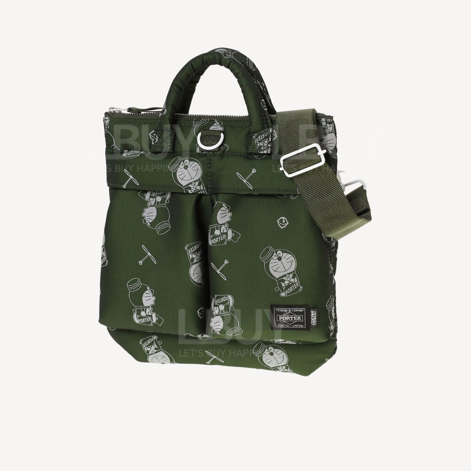 Porter x Doraemon 多啦A梦 HELMETBAG (黑色或橄榄绿色)