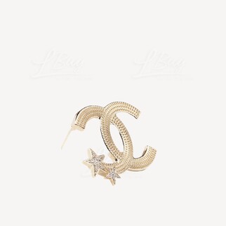 Chanel Brooch 滿閃石CC Logo拼幸運星胸針 ABB505