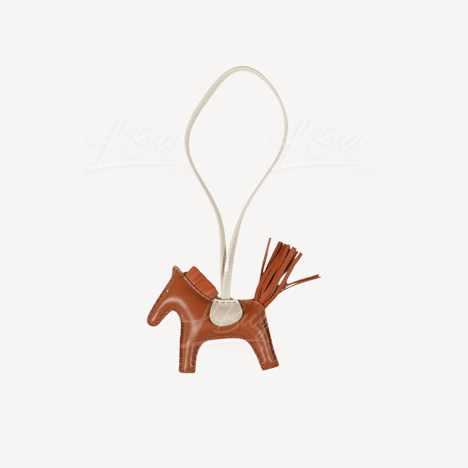 Hermes Rodeo PM Charm 包袋吊飾 金色 薑餅色 奶昔白
