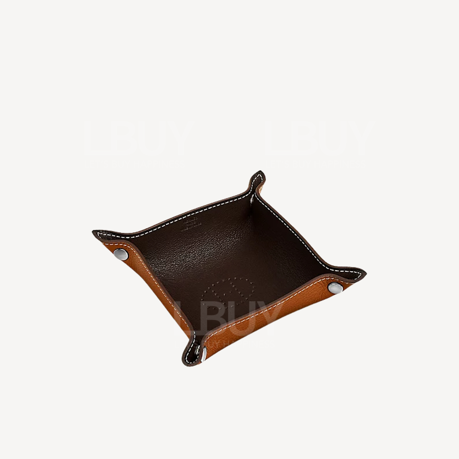 Hermes Mises et Relances H Evelyne Mini Change Tray 皮革零錢托盤 置物盤 烏木色 原色