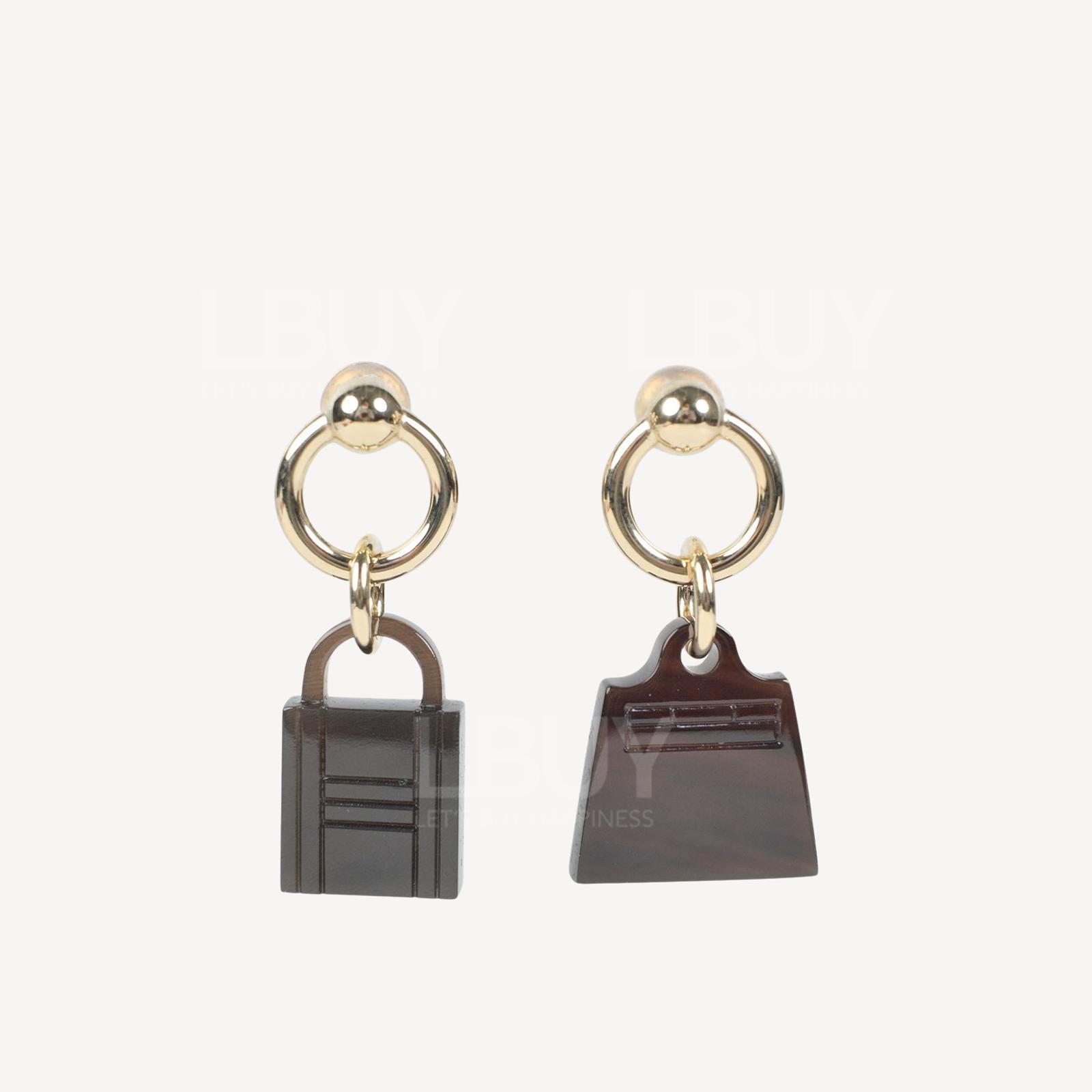 Hermes Amulette Maroquinier Earrings 牛角耳環