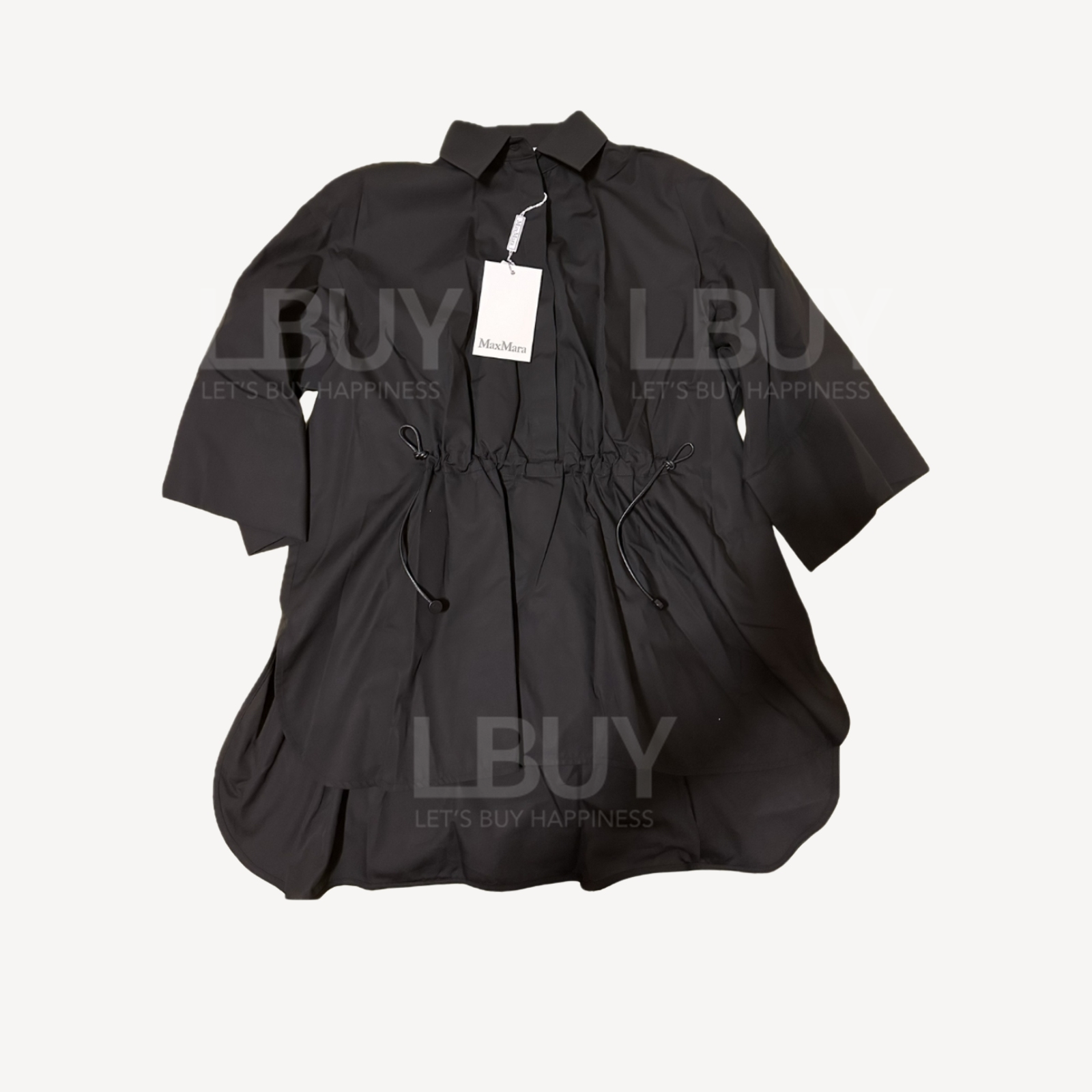 Maxmara黑色束腰恤衫