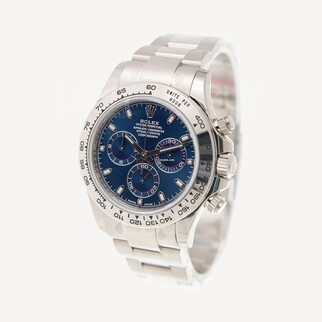 Rolex 勞力士 116509 Cosmograph Daytona White Gold Blue Dial 錶