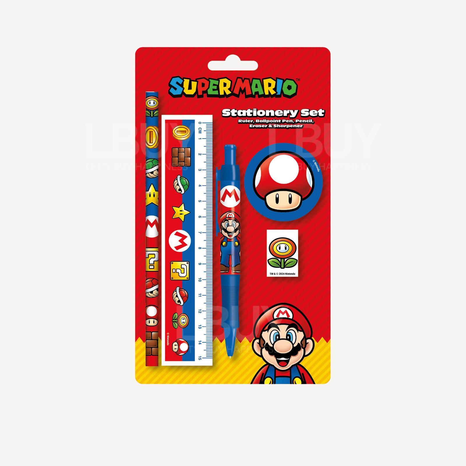 任天堂玛利欧红磨菰五合一文具套装