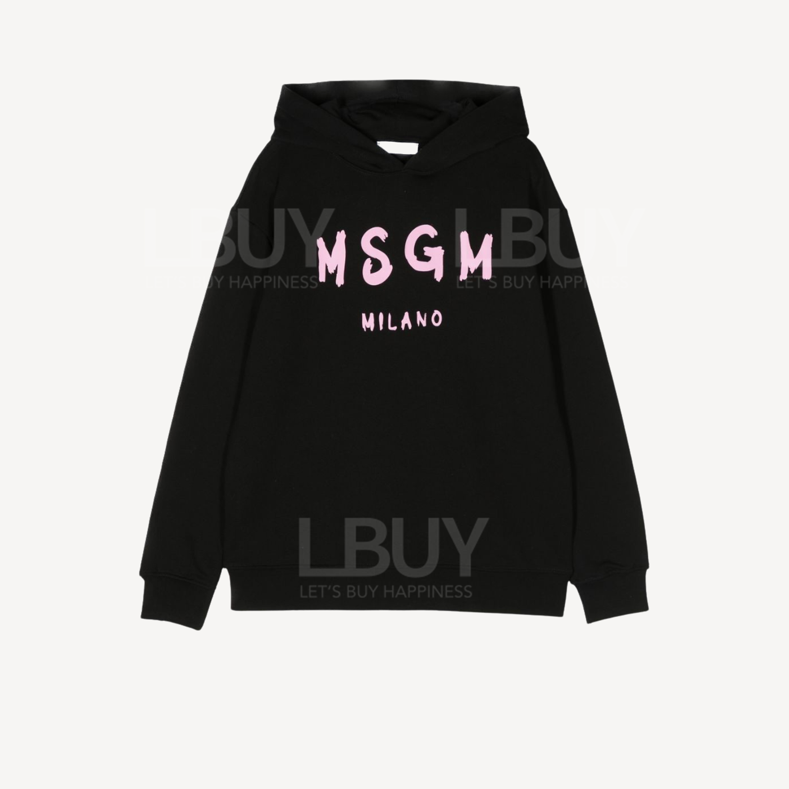 MSGM 经典logo黑色有帽卫衣