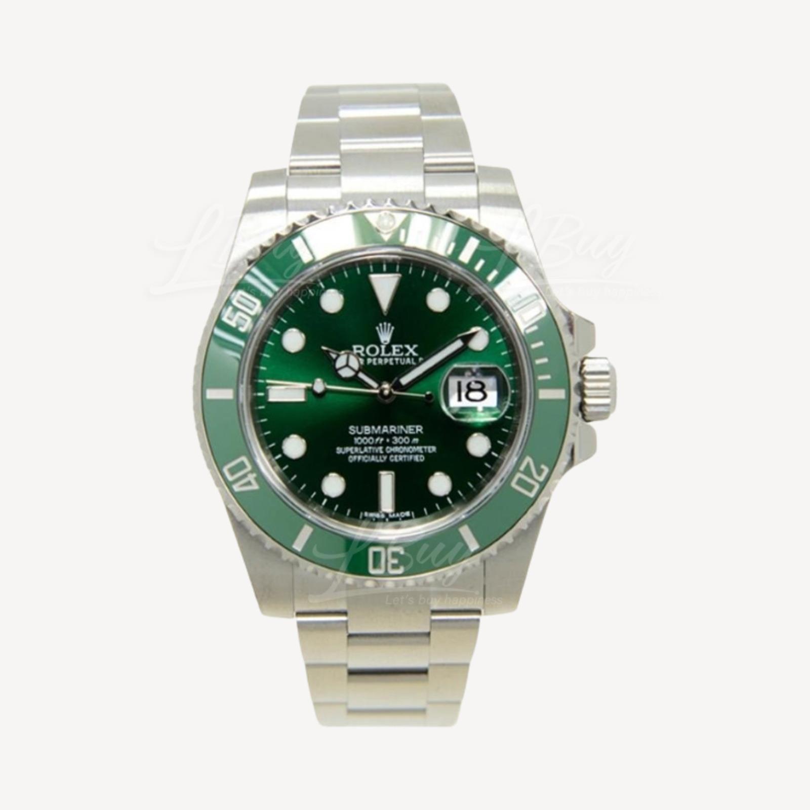 Rolex 116610LV Oyster Perpetual Submariner Date Hulk 40mm 116610LV Watch