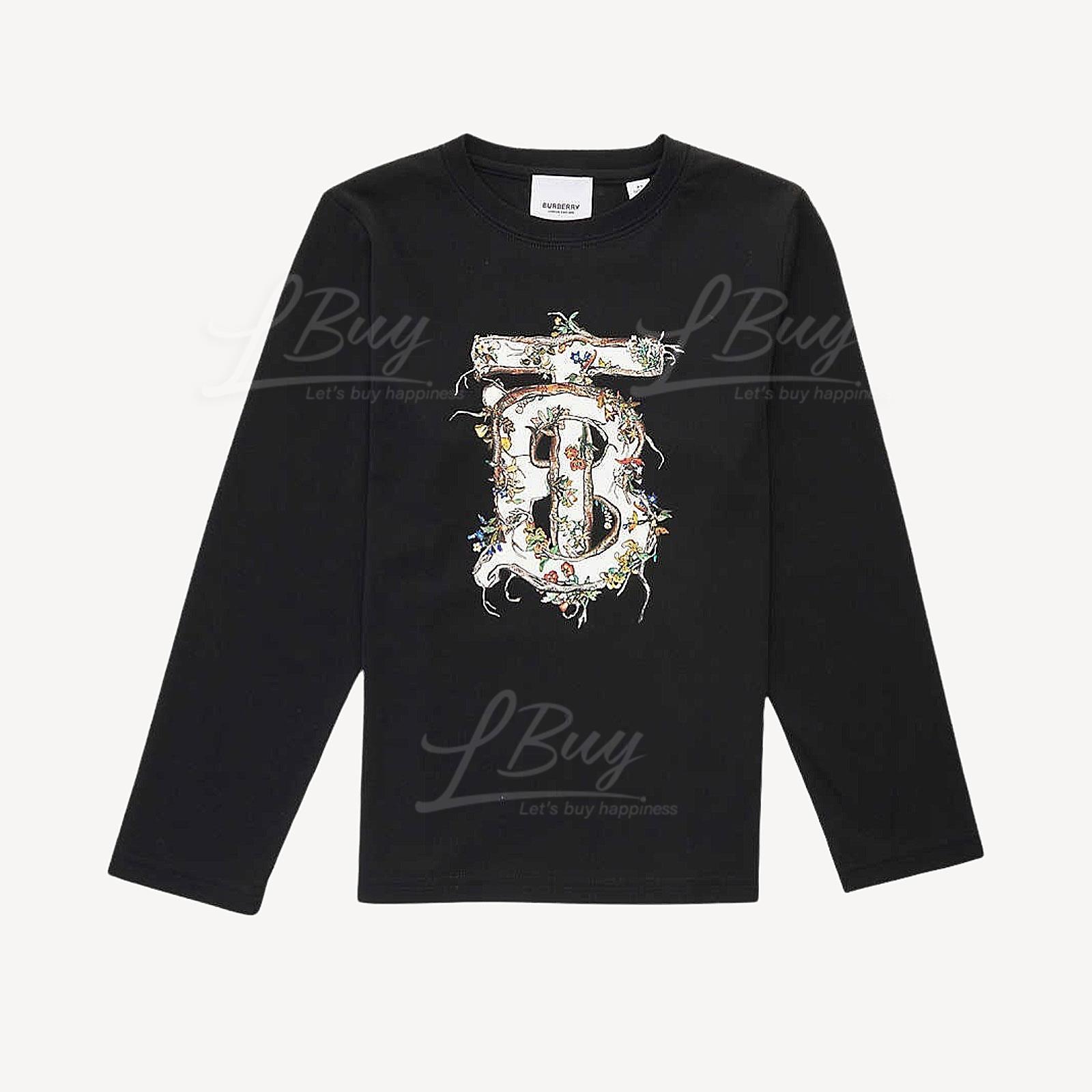 Burberry 新款彩色B字logo黑色Short Sleeves Tee T-Shirt