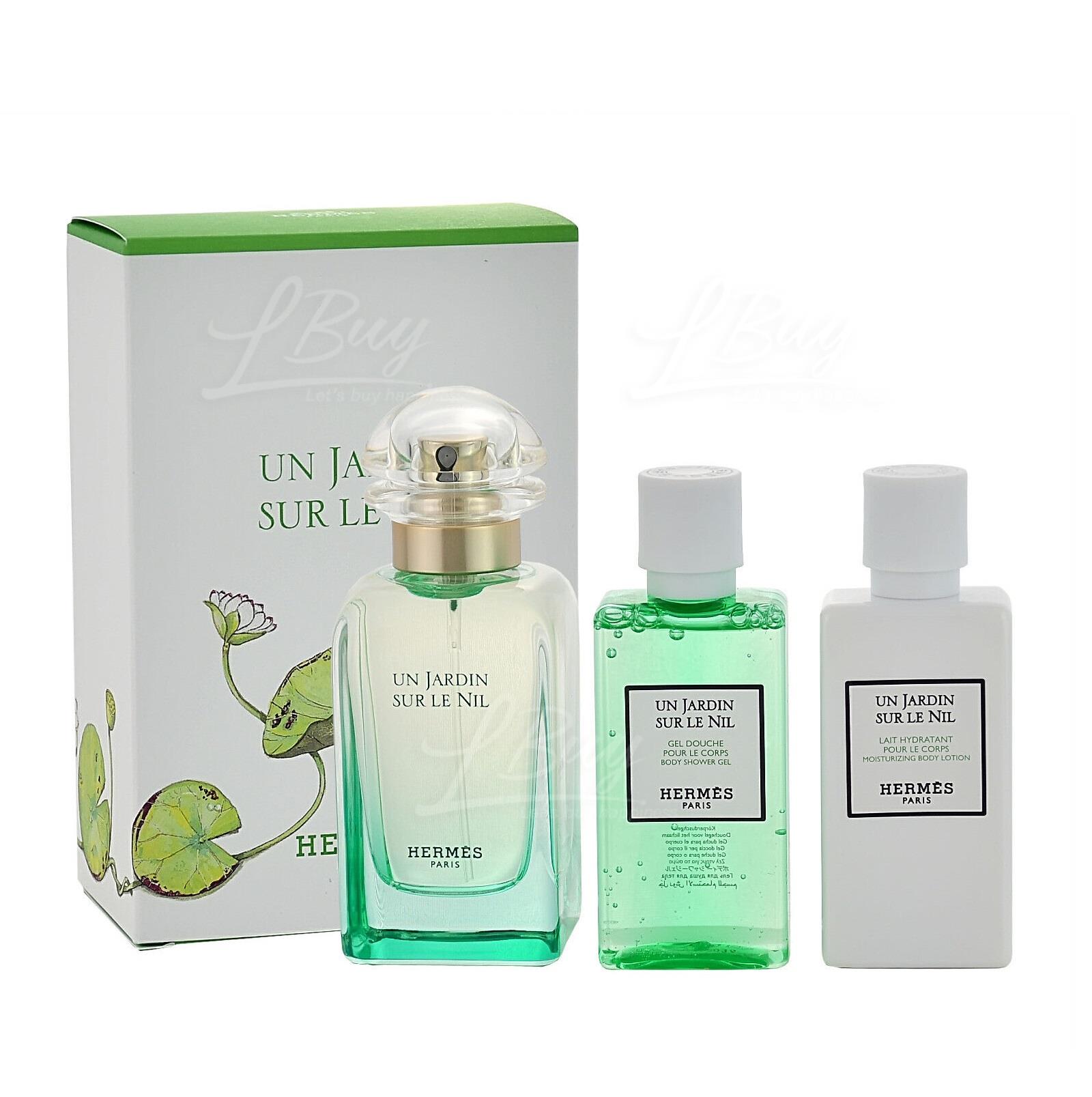 Hermes 尼羅河花園 Un Jardin Sur Le Nil 淡香水套裝 (EDT 50ml + BL 40ml + Shower gel 40ml)