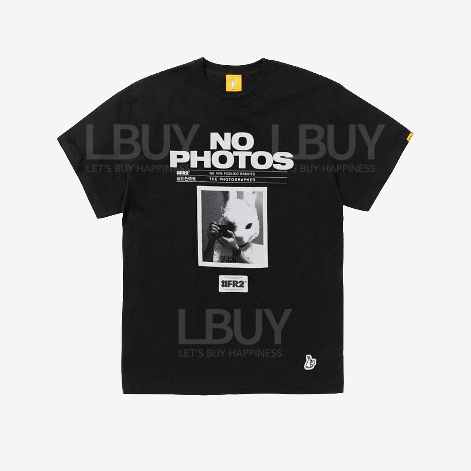 FR2 NO PHOTOS T-SHIRT 黑色短袖T恤