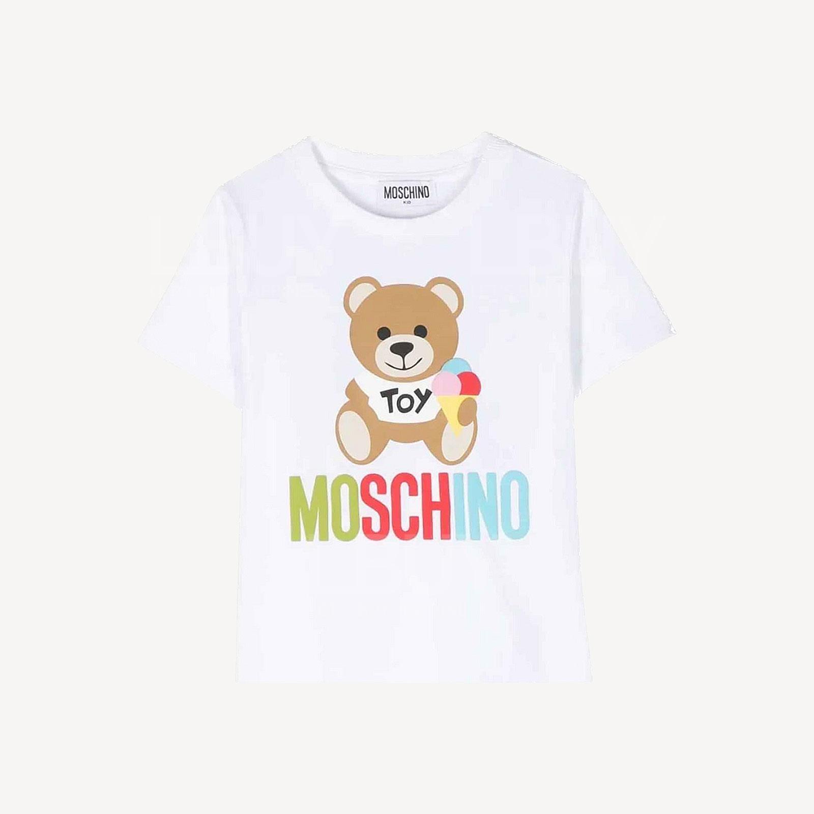Moschino 棉質雪糕熊仔Short Sleeves Tee T-Shirt White