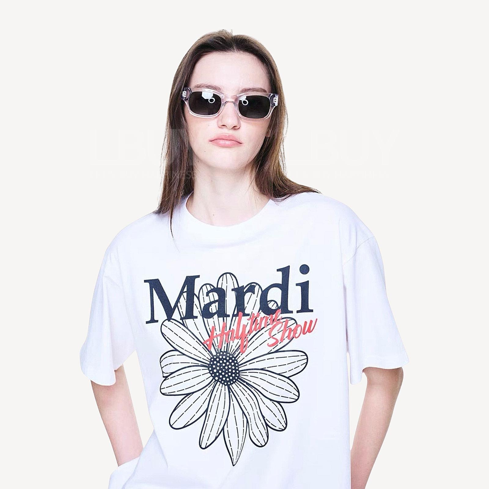 韓國Mardi Mercredi Tee 白色併黑字Logo T-shirt