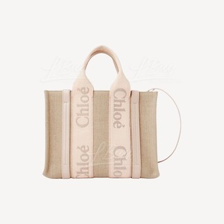 Chloe Small Woody Tote Bag Light Eucalyptus