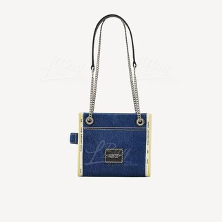 Marc Jacobs The Denim Chain Small Tote Bag Dark Wash