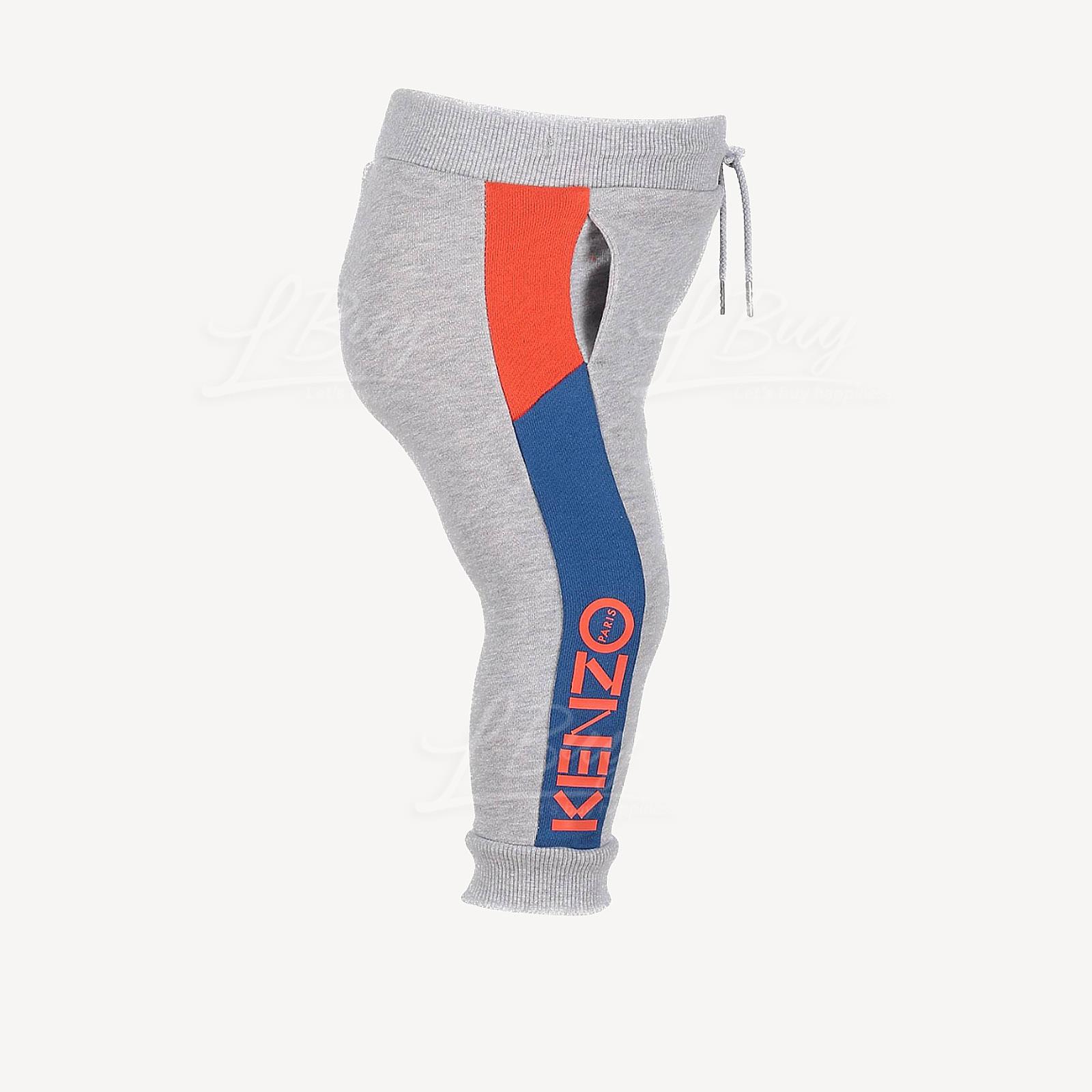 Kenzo Kids 灰色棉质运动长裤