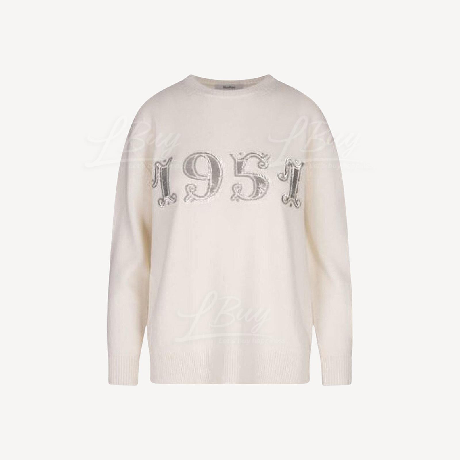 Max Mara 1951 羊毛羊绒毛衣 白色 1366224206