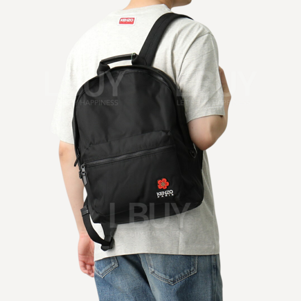 Kenzo-Kenzo Crest Boke Flower Backpack Black
