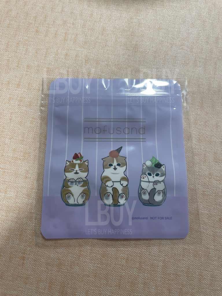 Mofusand 雪糕猫迷你zip bag