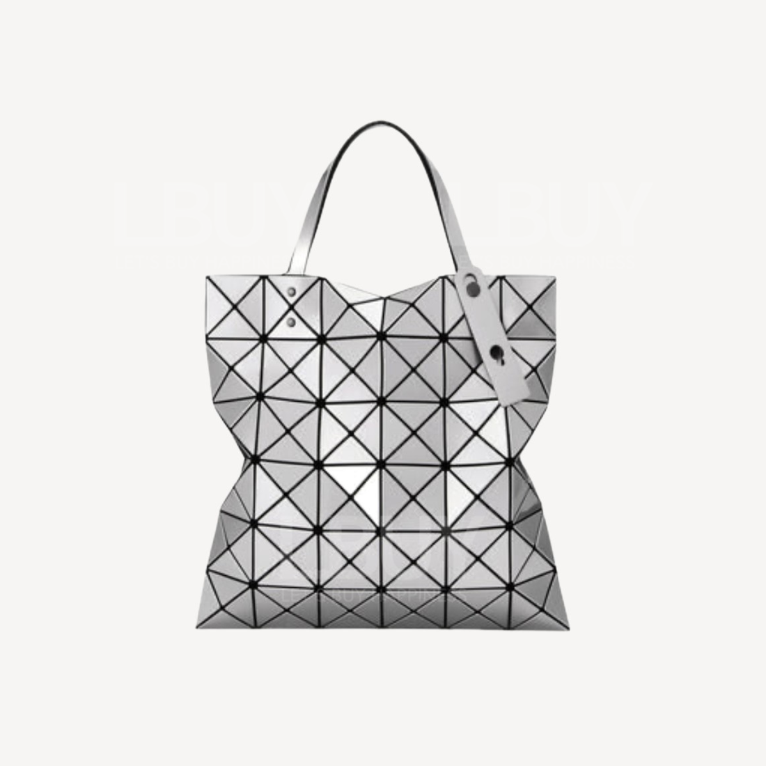 BAO BAO ISSEY MIYAKE LUCENT Silver Tote Bag No.91
