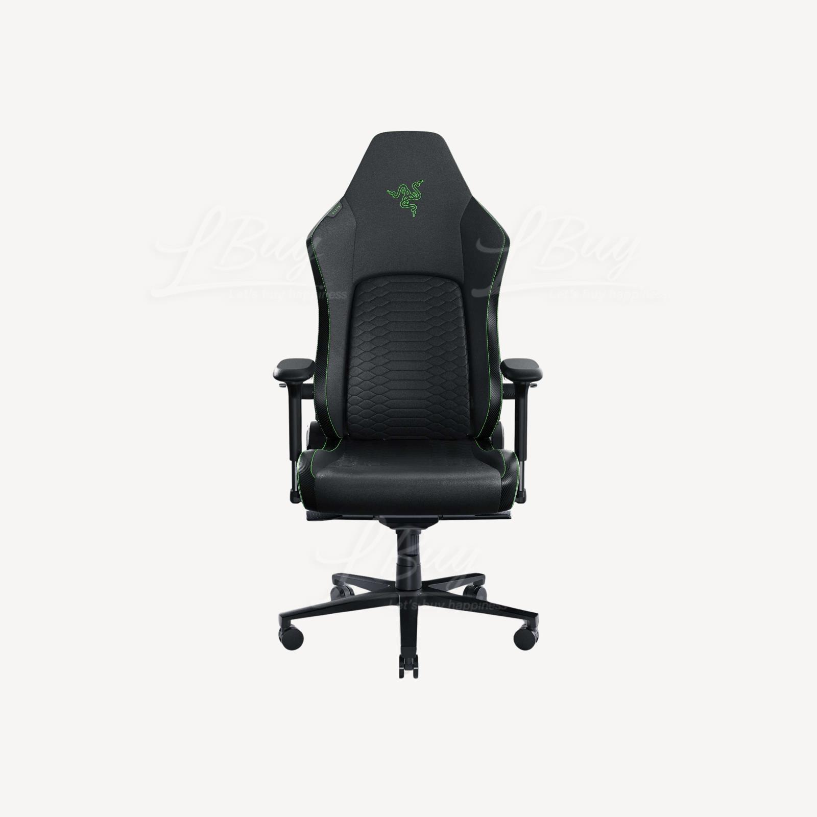 Razer 雷蛇Iskur V2 內置自适应腰枕支撑的电竞椅 黑绿色 RZ38-04900100-R3U1 香港行货