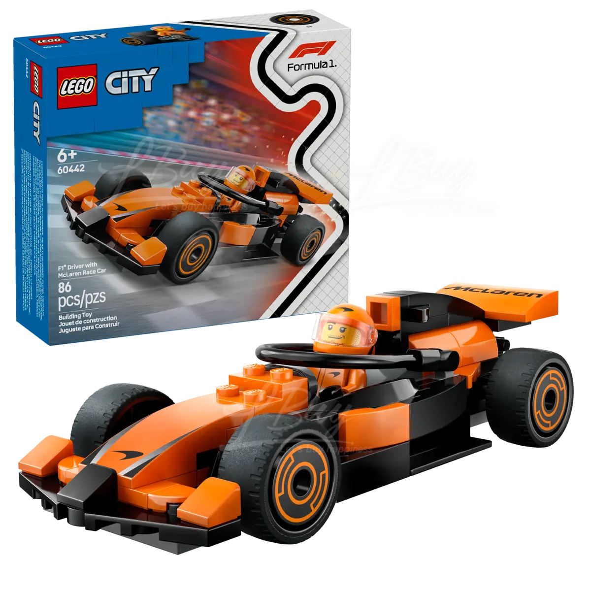 LEGO 60442 City F1® Driver with McLaren Race Car 6+