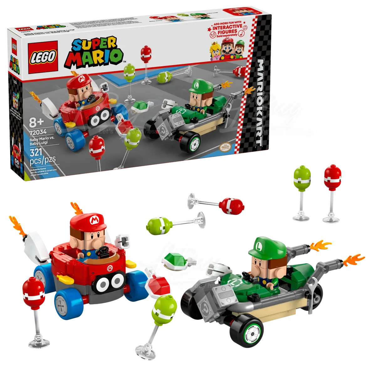 LEGO 72034 超级玛利欧™ 玛利欧赛车™ - 玛利欧宝宝vs路易吉宝宝 8+