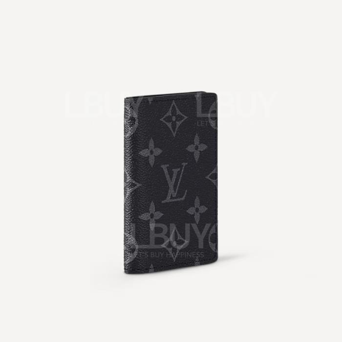 Louis Vuitton-LV Monogram Black Pocket Organizer M61696