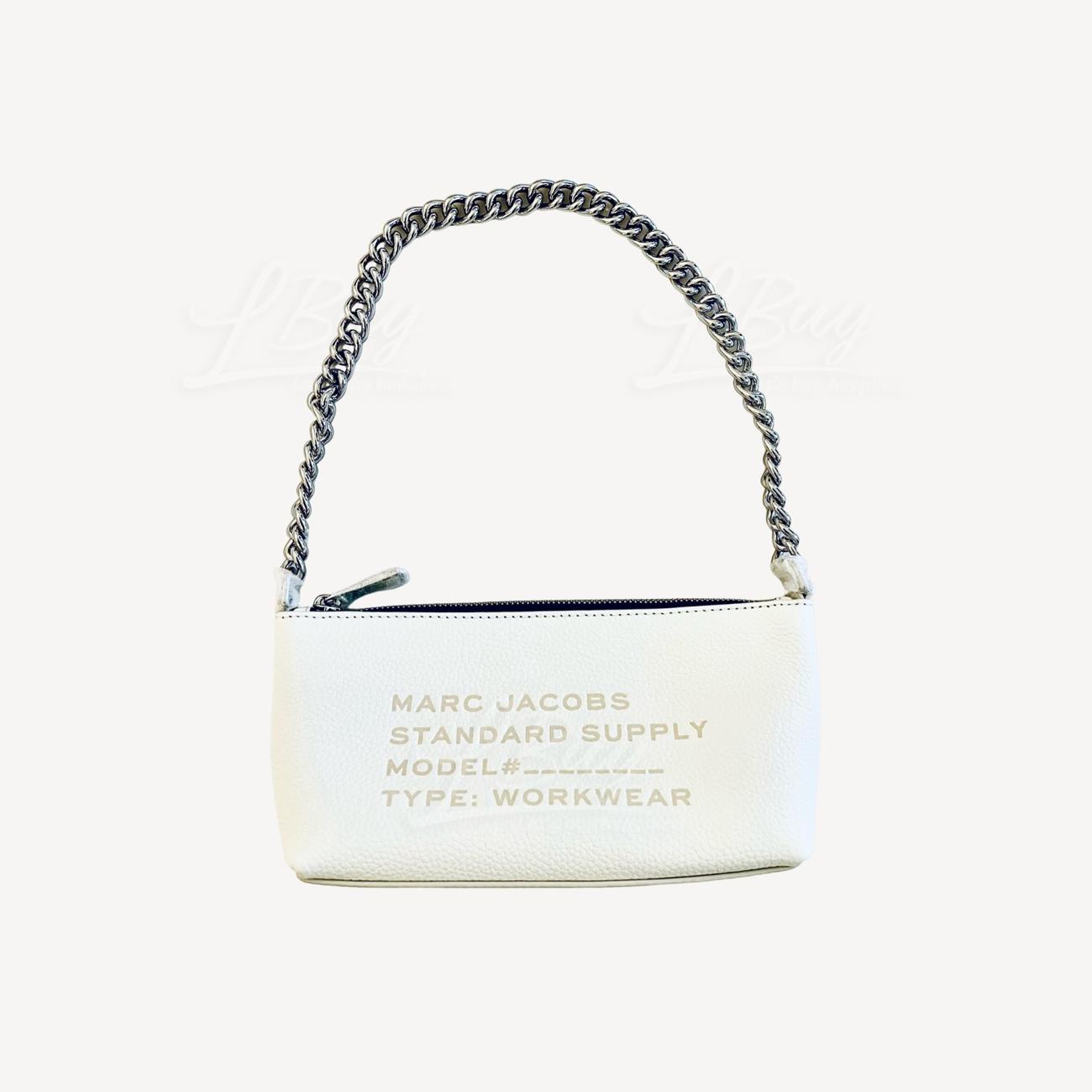 Marc Jacobs Leather wallet wristlet 白色