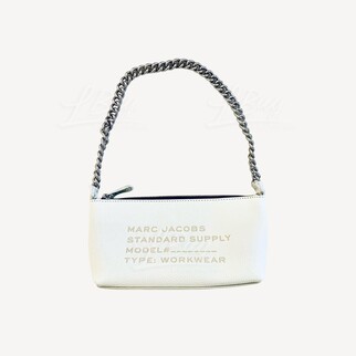 Marc Jacobs Leather wallet wristlet 白色