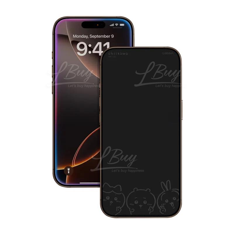 Chiikawa 吉伊卡哇 3C系列 H) Chiikawa 吉伊卡哇 for iPhone 息影鋼化膜 iPhone 16 Pro 6.3
