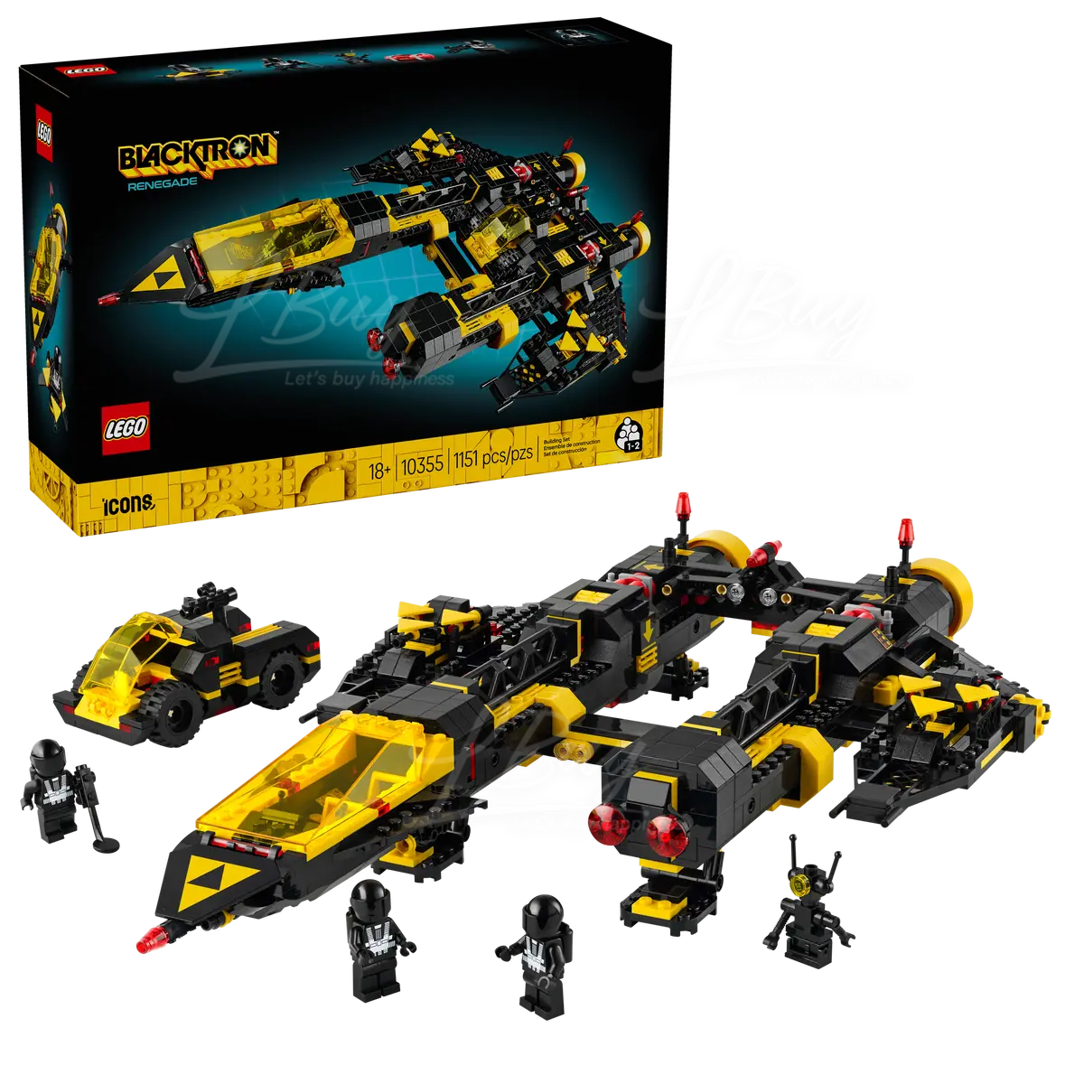 LEGO 10355 ICONS Blacktron Renegade 太空船 18+