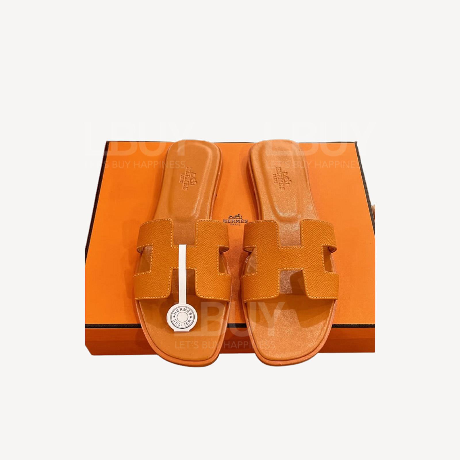 Hermes Oran Sandal Gold 凉鞋 橙色