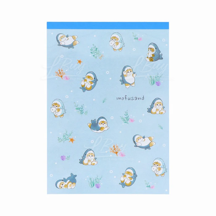 Mofusand 便條紙 A6 (鯊魚貓)