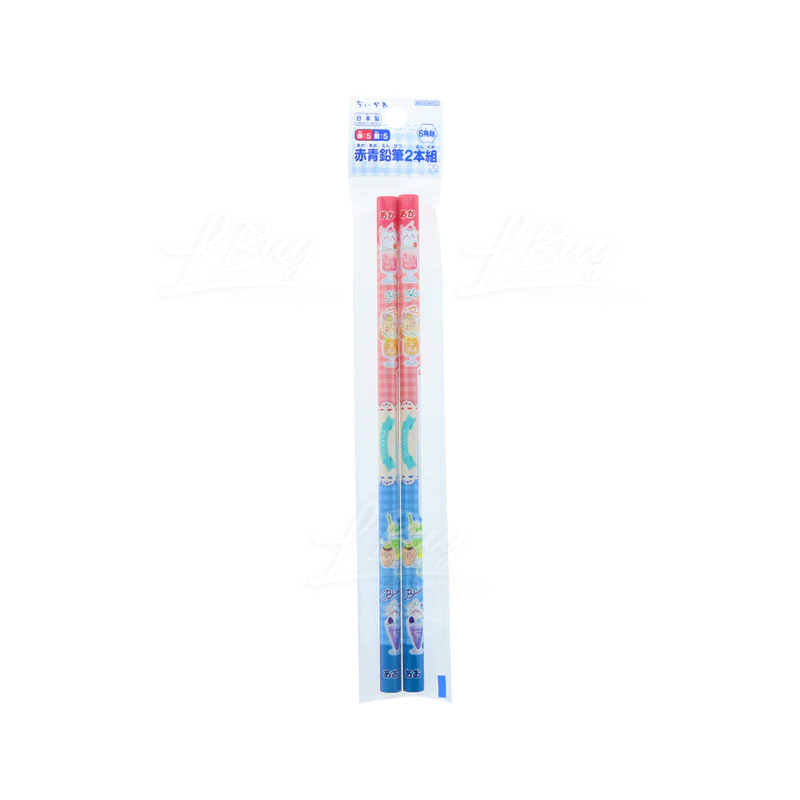 Chiikawa Red Blue Pencil 2P Ns