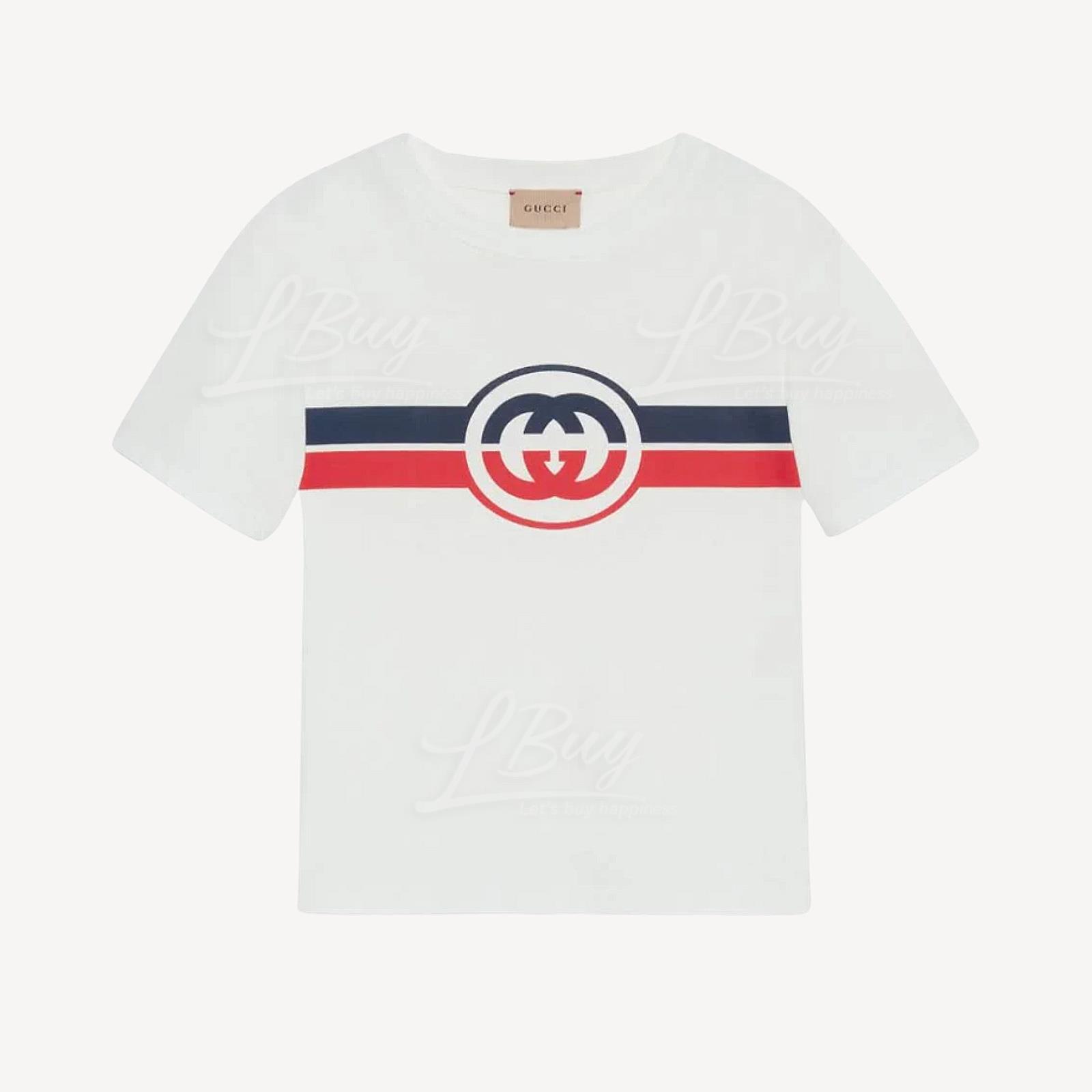 Gucci Red Blue GG Logo T-Shirt