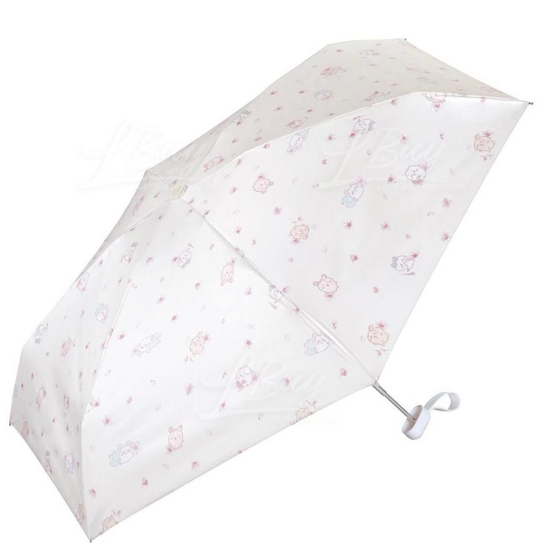 Chiikawa Wpc櫻花圖案晴雨兩用縮骨遮 白色