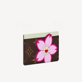 LV x TM 村上隆櫻花 卡片套 M13429
