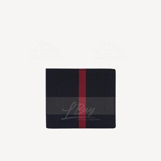 Burberry 格紋對開8卡短夾銀包 80840641