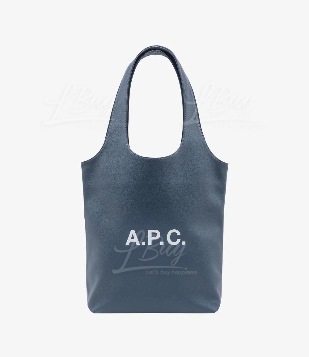 A.P.C. Logo Ninon Small Tote Bag 深海軍藍色 小號手挽袋
