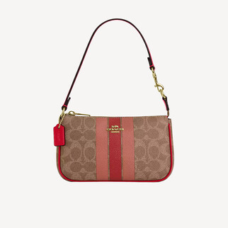 Coach Nolita 19 In Signature Canvas With Stripe
