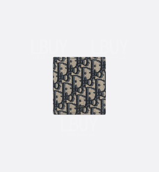 Dior Oblique Pattern Jacquard Straight Bifold Wallet