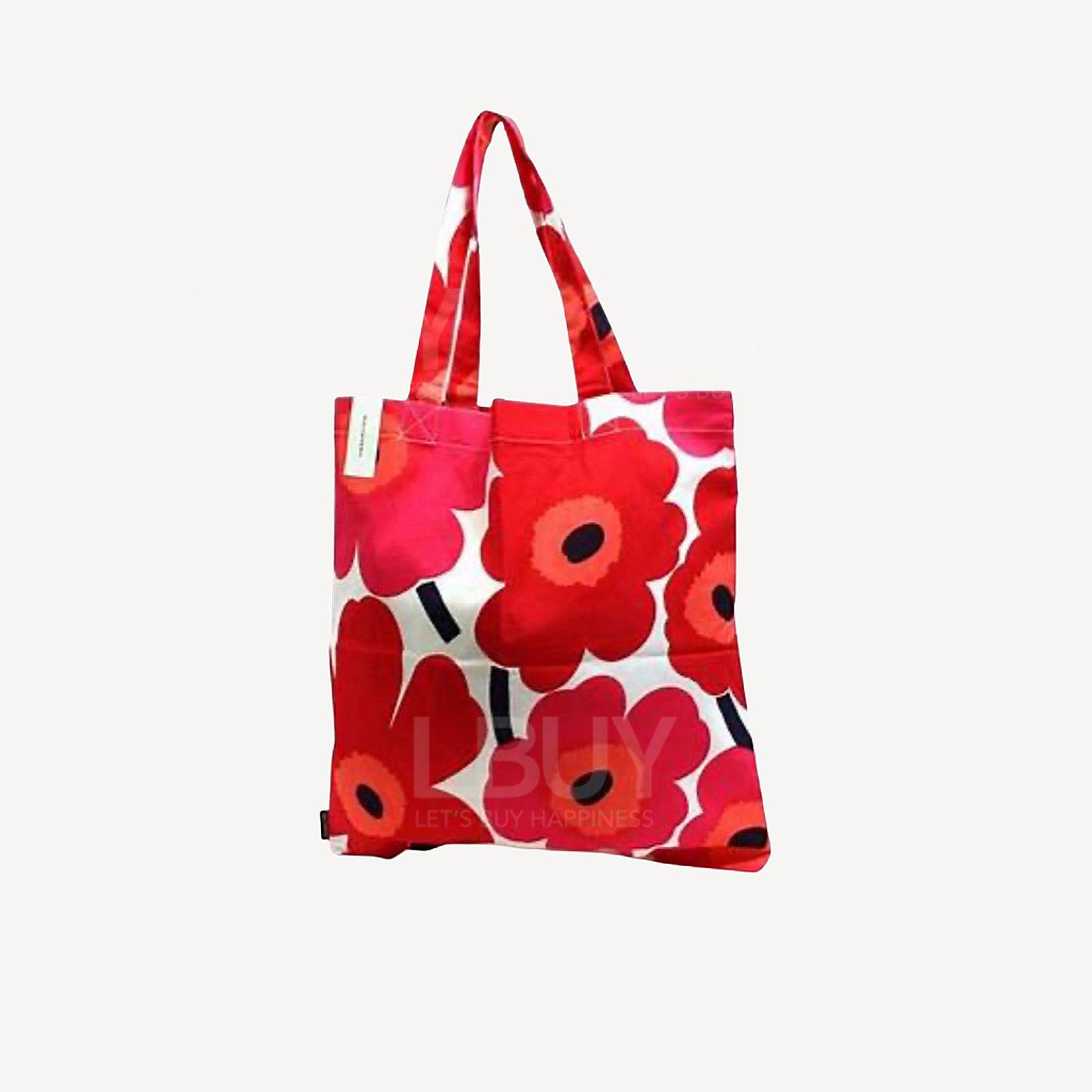 Marimekko Classic red and white flower Tote bag