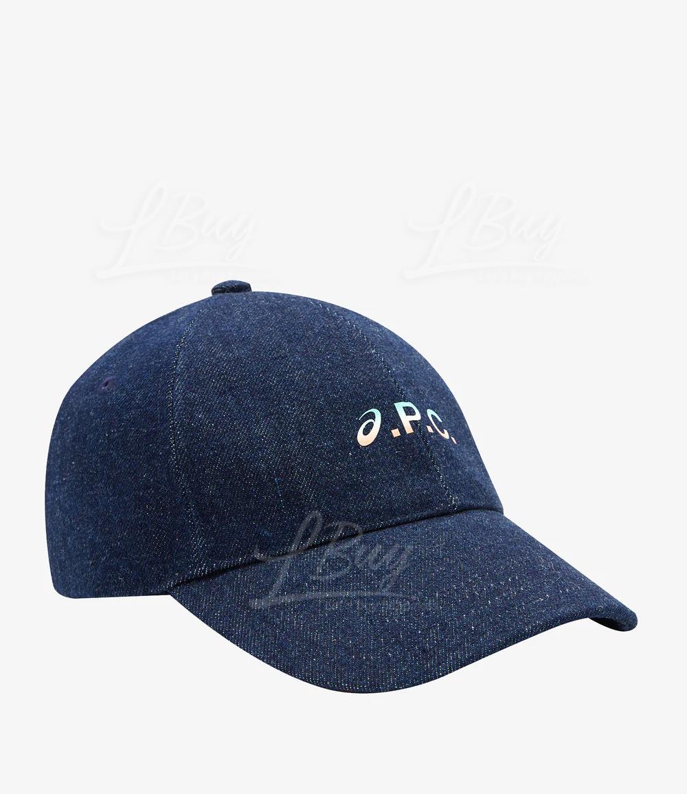 A.P.C. X Asics Charlie 渐变色 Logo 牛仔Cap帽