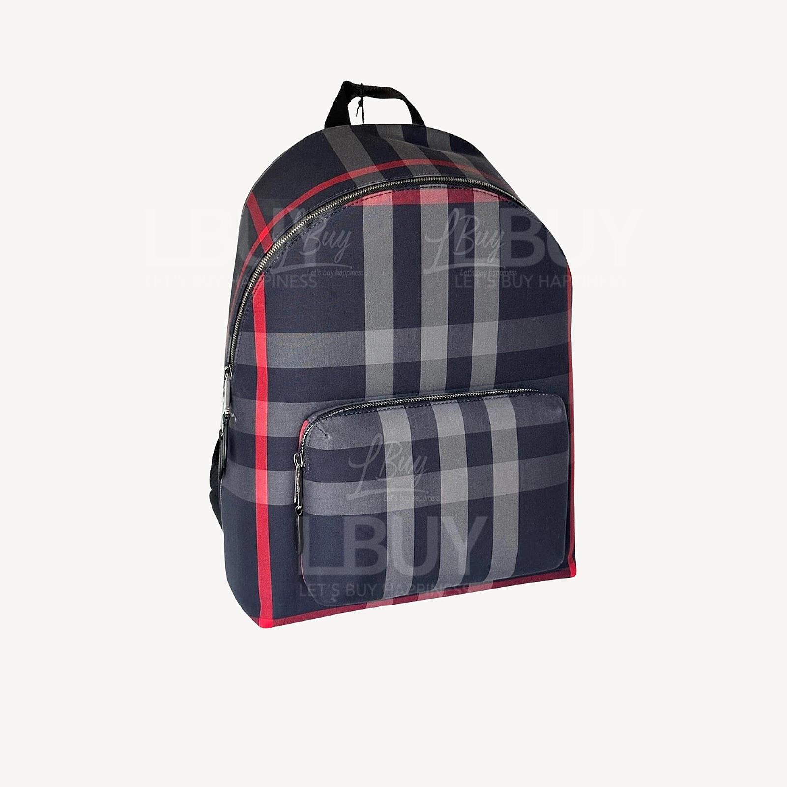 Burberry 紅色拼深藍色 背囊