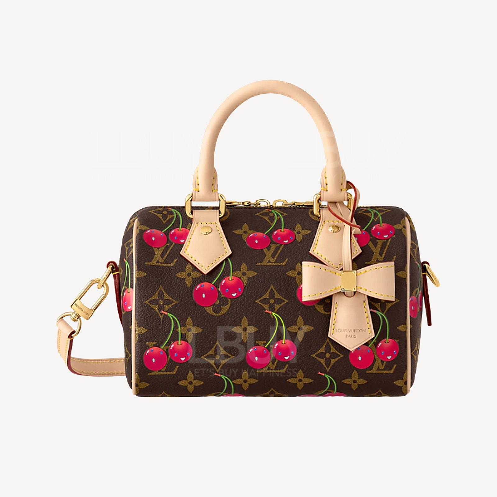 LV x TM 村上隆 Speedy Bandoulière 20 樱桃包