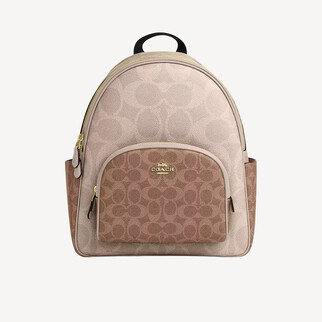 Coach Court Backpack In Signature Canvas