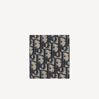 Dior Oblique Pattern Jacquard Straight Bifold Wallet