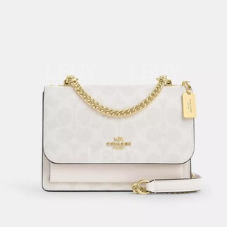 Coach Mini Clear Crossbody Bag In Signature Canvas