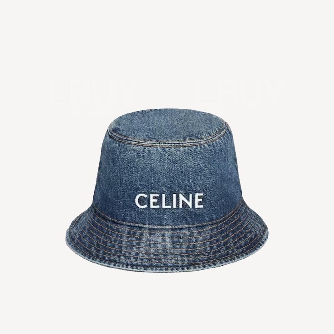 Celine Union水洗牛仔布渔夫帽
